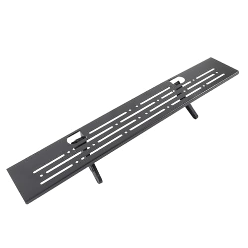 TOPINCN Steel TV Top Regal, Einstellbares Bildschirmregal Floating Ständer Moderner Computerbildschirmregal -Monitor -Schelfschildspeicherregal für Lautsprecher Game Console Media Box von TOPINCN