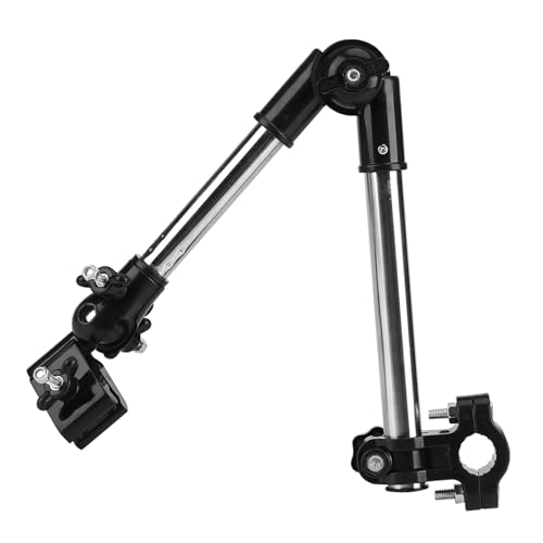 TOPINCN Stretch Regenschirmhalter 360 ° Verstellbarer Regenschirm Stretch Mount Ständer für Geländer Im Außen Hof Balkonboote (Black) von TOPINCN