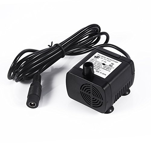 TOPINCN Tauchpumpe Mini Brunnen Wasserpumpe Solar Amphibische Tauch Wasserpumpe Für Aquarium Brunnen Teich DC12V von TOPINCN