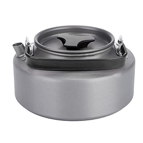 TOPINCN Teekanne Aluminium Tragbarer Teemelion für die Ladekundung von Ragnie de Campin (schwarzer Griff) von TOPINCN