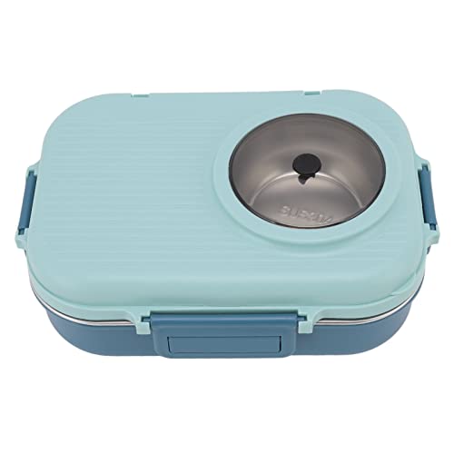 TOPINCN Thermo-Lunchbox 304 Schüssel Essstäbchen Student mit Tragbarer Trageisolierung für Bento-Box-Lunchboxen (Blau) von TOPINCN