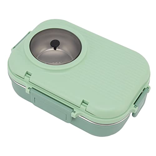 TOPINCN Thermo-Lunchbox 304 Schüssel Essstäbchen Student mit Tragbarer Trageisolierung für Bento-Box-Lunchboxen (Grün) von TOPINCN