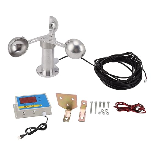 Turmdrehkran Windgeschwindigkeitsalarm Anemometer Sens Wind Cup Alloy Wetterstationen Turmdrehkran Windgeschwindigkeitsalarm Anemometer Sens Wind Cup Alloy Wetterstationen von TOPINCN