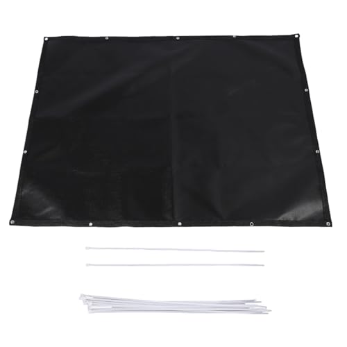 TOPINCN Unter der Grillmatte für Outdoor -Grill, Feuerfestes Grillpolsterfaser -Grill -Hitzeschützer Mattengrill Zaunschutz für Grillflecken Im Freien, BBQ Protector für Deck Terrasse (3 * 4ft) von TOPINCN