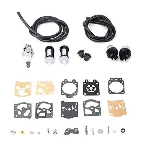 TOPINCN Vergaserset,Vergaserreparatur-Umbausatz mit Filter passend für FS36 FS40 FS44 Rasenmäher Rasentrimmer Ersatz von TOPINCN
