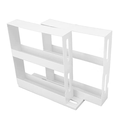TOPINCN Verschiebbarer Gewürzregal-Organizer, Zwei 2-stufige Regale, Gewürz-Gewürzglas-Rack, Drehbares Schrankregal, Gewürz-Aufbewahrungshalter, Vertikaler Schrank-Organizer für Gewürzflaschen TOPINCN Verschiebbarer Gewürzregal-Organizer, Zwei 2-stufige Regale, Gewürz-Gewürzglas-Rack, Drehbares Schrankregal, Gewürz-Aufbewahrungshalter, Vertikaler Schrank-Organizer für Gewürzflaschen von TOPINCN