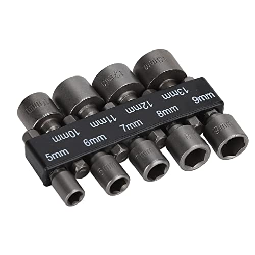 TOPINCN Vielseitige 9PCS -Hex -Bit Buchse Set Chrom Vanadium Stahlschraubendreher Steckdosen für Elektroschraubendreher mit Lagerhalter von TOPINCN