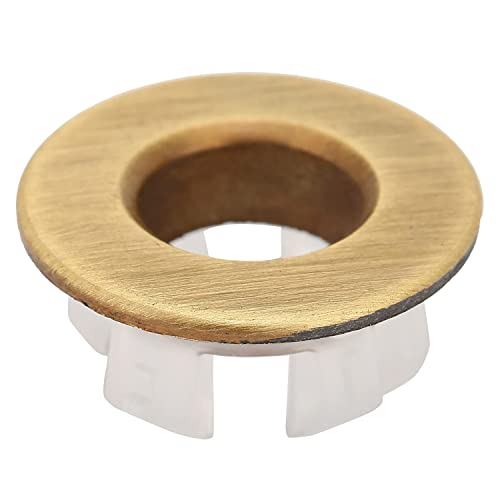 Waschbecken Loch Rund, Badezimmer Waschbecken Waschbecken Überlauf Abdeckung Küche Waschbecken Dekoration Ersatz Loch Ring Badezimmer Home Supplies für Badezimmer(Bronze) von TOPINCN