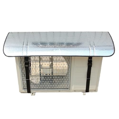 TOPINCN Wechselstromabdeckung Im Freien, Wärmepumpe Außenabdeckung Wechselstromeinheiten Kondensatorklimaanlage Abdeckung für Regen Eis Schneewetterschutz (für 110x55cm/43,3x21,7in) von TOPINCN