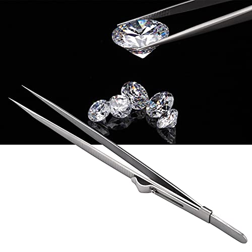 TOPINCN Zehenspitzen Im High -End -Edelstahl mit Schloss für das Herstellungstool für Kompakte und Exquisite DIY Stahl Silber für DIY of Schmuck (Mit Schloss) von TOPINCN