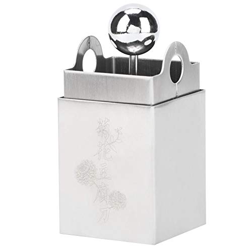Tofumesser Edelstahl Haushalt Küche Tofu Zerkleinern Pressen Chrysantheme oder fadenförmige Form DIY Kochwerkzeug MEHRWEG VERPACKUNG(Splitter) von TOPINCN
