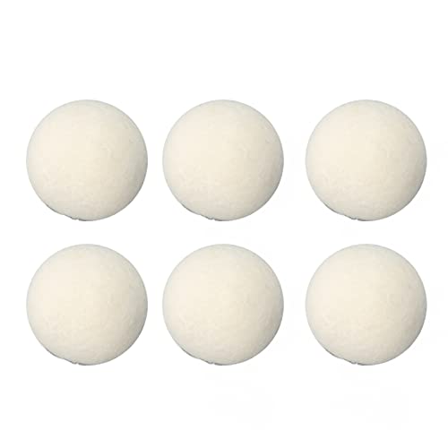 Wolle-Trocknungsbälle Filzkugel Wollkugel Ball Wäschetrockner Kleidungsstücke Statische Entfernung Kleidung 6 Stück für Kleidung Fixierbares Saumband (4cm) von TOPINCN