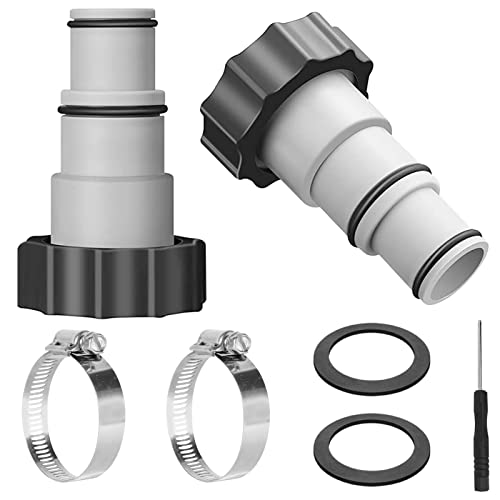 TOPJOWGA Pool Adapter A, 2 Stück Ersatzschlauchadapter, Poolschlauch Adapter A 32-38 mm, Pool Schlauchadapter, Anschluss für Pool-Schlauch, Schlauchverbinder Poolzubehör von TOPJOWGA