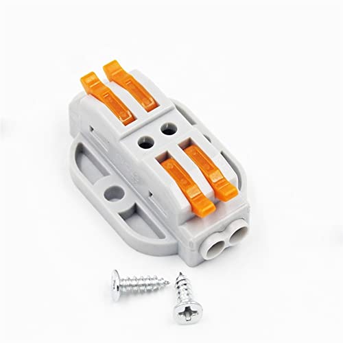 TOPOB Stecker Mini-Kabel-Anschluss-Anschluss 1 Ziehen Sie 1 Neue SCRECK Fixing Base Connector 2-12 Bit Transparent Color Connector Verbinder (Color : CH223-2, Package : 10pcs) von TOPOB