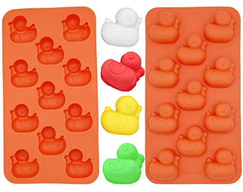 TopolMold Silikonform mit Enten- und Pinguin-Motiv, ideal für hausgemachte Eis, Süßigkeiten, Schokolade, Eiswürfel, Eis am Stiel, leicht zu lösen, antihaftbeschichtet (nicht ofenfest), von TOPOLMOLD
