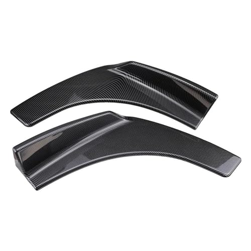 TOPOLVLCKC Frontstoßstange Lippe 2 Stück Universal Auto Frontschaufel Frontstoßstange Lip Body Splitter Kit Frontspoiler Diffusor Schutz Dekorative Canard Lip (Carbon Fiber) von TOPOLVLCKC