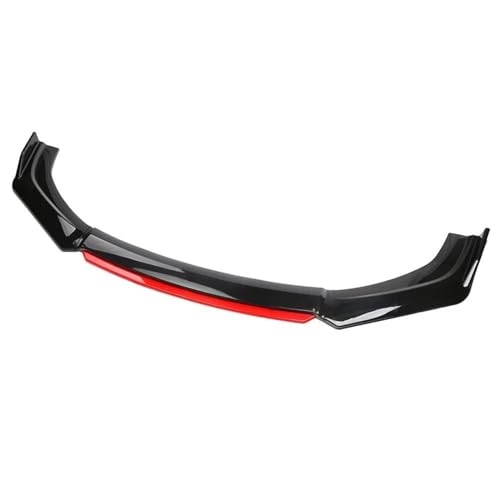 TOPOLVLCKC Frontstoßstange Lippe 4PCS Universal Auto Front Schaufel Front Stoßstange Lip Body Splitter Spoiler Diffusor Schutz Dekorative Canard Lip (Shiny Red) von TOPOLVLCKC