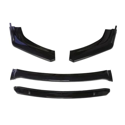 TOPOLVLCKC Frontstoßstange Lippe 4PCS Universal Auto Front Schaufel Frontschürze Lip Body Splitter Kit Frontspoiler Diffusor Protector Dekorative Canard Lip (N) von TOPOLVLCKC