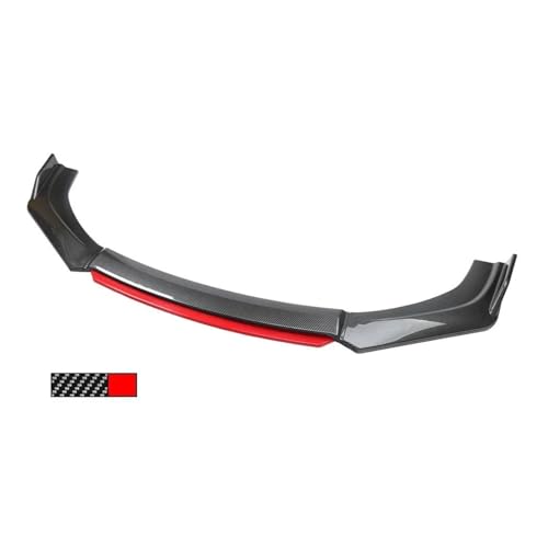 TOPOLVLCKC Frontstoßstange Lippe 4PCS Universal Auto Front Schaufel Frontschürze Lip Body Splitter Kit Frontspoiler Diffusor Protector Dekorative Canard Lip (S) von TOPOLVLCKC