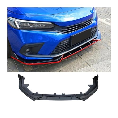 TOPOLVLCKC Frontstoßstange Lippe Für 2022 11. Generation Civic Auto-Frontschaufel Frontstoßstange Lip Body Splitter Kit Frontspoiler Diffusor Schutz Dekorative Canard Lip (Subblack) von TOPOLVLCKC