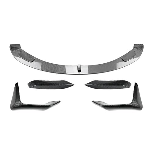 TOPOLVLCKC Frontstoßstange Lippe Für B&MW 3 4er M3 M4 F80 F81 F82 F83 2013-2018 Auto-Frontspoiler, Frontstoßstangensplitter, Spoiler, Diffusor, Dekorativer Schutz (Carbon Look Lip,E) von TOPOLVLCKC