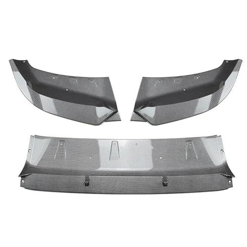 TOPOLVLCKC Frontstoßstange Lippe Für B&MW X1 U11 U12 M Sport 2023 2024 Auto-Frontspoiler-Frontspoilerlippe, Karosserie-Splitter, Spoiler-Diffusor, Dekorativer Canard-Lippenschutz (Carbon Look) von TOPOLVLCKC