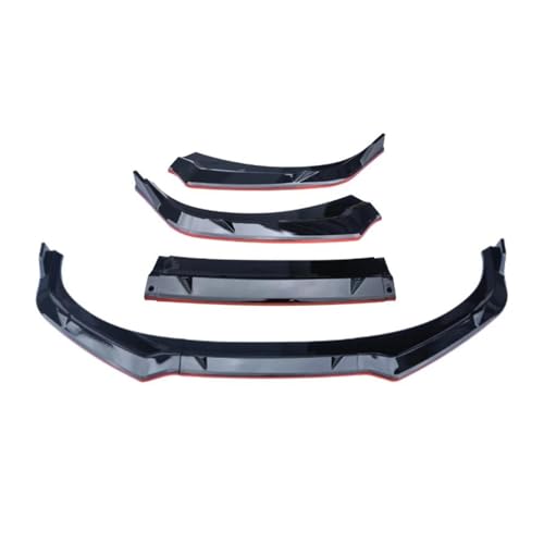 TOPOLVLCKC Frontstoßstange Lippe Für Elantra CN7 2023 2024 Auto Front Schaufel Frontschürze Lip Body Splitter Spoiler Diffusor Schutz Dekorative Canard Lip (Black Red) von TOPOLVLCKC