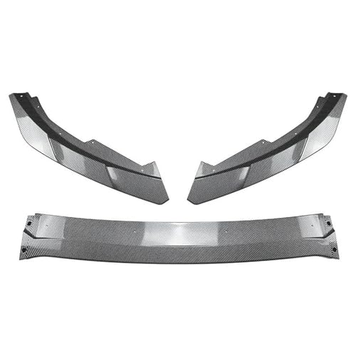 TOPOLVLCKC Frontstoßstange Lippe Für F&ord Focus MK4 ST Line 2019-2022 Auto-Frontspoiler, Frontspoilerlippe, Karosserie-Splitter, Spoiler, Diffusor, Dekorativer Canard (Carbon Look) von TOPOLVLCKC