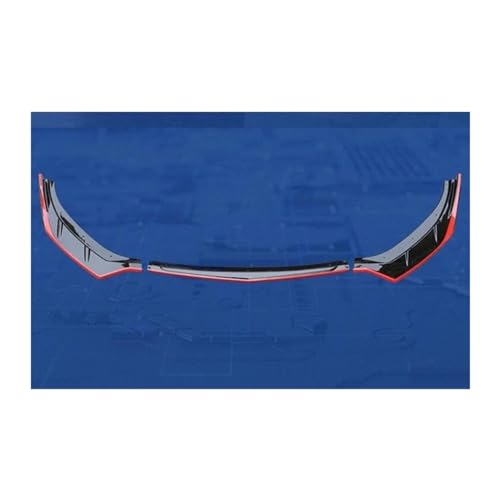 TOPOLVLCKC Frontstoßstange Lippe Für M&ercedes GLE Klasse W167 C167 2024 GLE 450 53 AMG Auto Front Schaufel Frontschürze Lip Body Splitter Spoiler Diffusor Schutz (Glossy Black RED) von TOPOLVLCKC