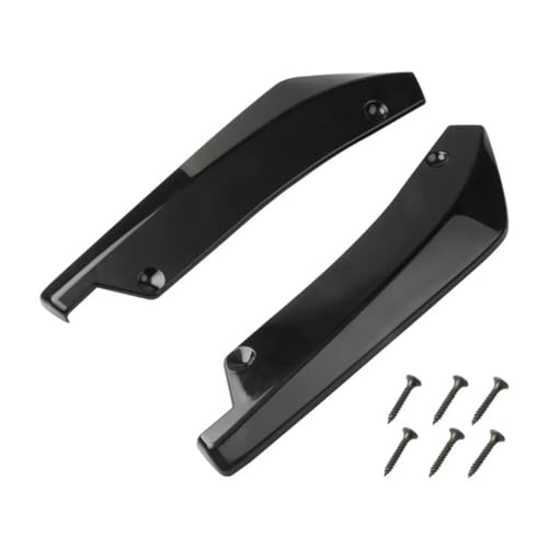 TOPOLVLCKC Frontstoßstange Lippe Universal Auto Front Schaufel Front Stoßstange Lip Body Splitter Spoiler Diffusor Schutz Dekorative Canard Lip (A Black) von TOPOLVLCKC