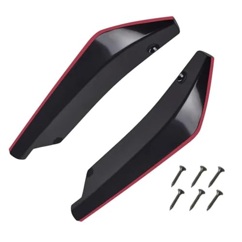 TOPOLVLCKC Frontstoßstange Lippe Universal Auto Front Schaufel Front Stoßstange Lip Body Splitter Spoiler Diffusor Schutz Dekorative Canard Lip (B Black) von TOPOLVLCKC