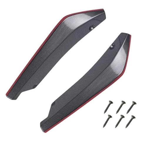 TOPOLVLCKC Frontstoßstange Lippe Universal Auto Front Schaufel Front Stoßstange Lip Body Splitter Spoiler Diffusor Schutz Dekorative Canard Lip (B Carbon Fiber) von TOPOLVLCKC