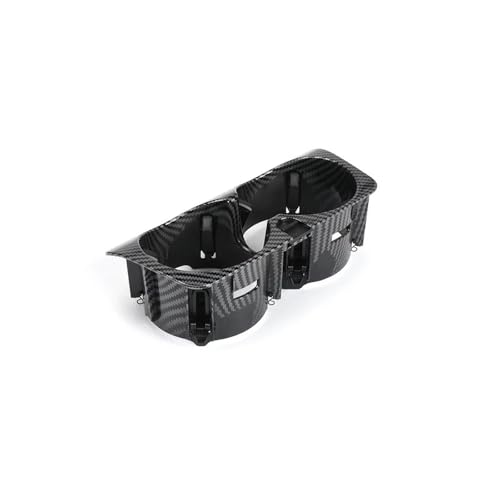TOPOLVLCKC Für M&ercedes Für B&ENZ CE GLC VG Klasse W205 W213 W253 W447 Auto Mittelkonsole Einsatz Getränke Wasserbecherhalter Mittelkonsole Aufbewahrungsbox(Carbon Fiber Black) von TOPOLVLCKC