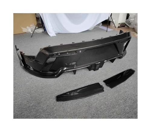 TOPOLVLCKC Für P&orsche Für Taycan 2019 2020 2021 2022 2023 Echt Geschmiedet Carbon Fiber Hinten Stoßstange Stamm Lip Diffusor Spoiler Abdeckung Seite Winkel Heckspoilerflügel(Carbon Fiber) von TOPOLVLCKC