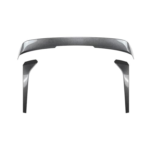 TOPOLVLCKC Für T&iguan MK2 Look Rline 2017 2018 2019 2020 2021 2022 Heckspoiler Fensterflügel Tuning Durch ABS Gloss Black Carbon Fiber Heckspoilerflügel(1 Set Carbon Look) von TOPOLVLCKC