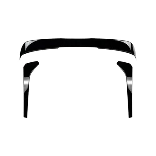 TOPOLVLCKC Für T&iguan MKII 2017-2023 Standardversion Auto Heckspoilerlippe Heckspoiler Seitenflügel Glanzschwarz Heckkofferraumflügel Body Kit Heckspoilerflügel(Set-Glossy Black) von TOPOLVLCKC