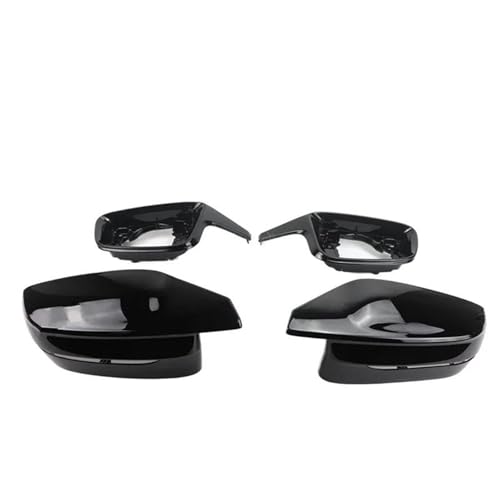 TOPOLVLCKC Spiegelabdeckungen Auto Seite Flügel Spiegel Abdeckung Gehäuse Rückspiegel Abdeckung Kappen Trim Für B&MW 5 Series G30 G38 2017-2023 (Bright Black) von TOPOLVLCKC