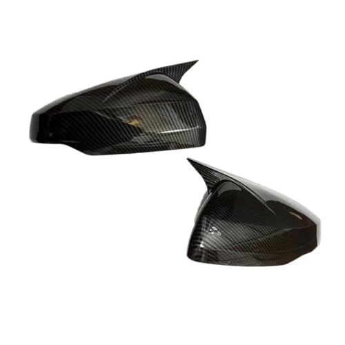 TOPOLVLCKC Spiegelabdeckungen Für A*UDI A1 GBA GBH Allstreet 2018–2024 Auto-Ersatz-Spiegelabdeckung Im Horn-Stil Rückspiegel-Abdeckkappe (Carbon Fiber Dipped) von TOPOLVLCKC
