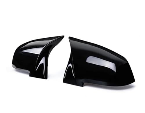 TOPOLVLCKC Spiegelabdeckungen Für B&MW 2er F22 F23 218i 220i 228i Coupe & Cabrio 2014 Auto-Rückspiegel-Abdeckkappe (Bright Black) von TOPOLVLCKC