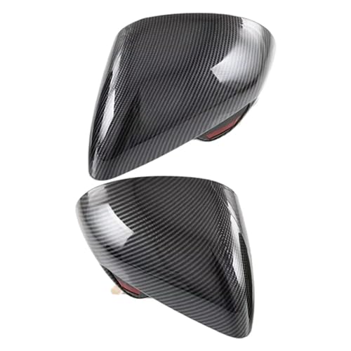 TOPOLVLCKC Spiegelabdeckungen Für B&YD Dolphin Atto 2 Ea1 2022 2023 Auto Ersatz Außentür Seite Rückspiegel Abdeckung Caps Reverse Shell Fall (Carbon Fiber Pattern) von TOPOLVLCKC