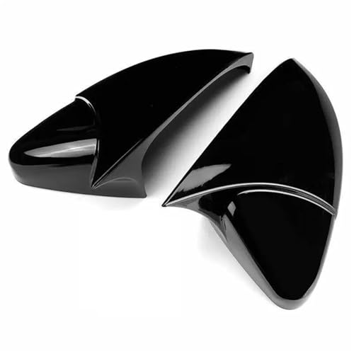 TOPOLVLCKC Spiegelabdeckungen Für Golf 7 MK7 MK 7,5 R GTI 2014-2019 Auto Rück Seite Spiegel Abdeckung Horn Flügel Kappe Außen Tür Rückansicht Fall Trim Aufkleber (Gloss Black) von TOPOLVLCKC