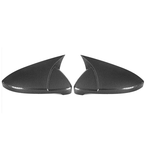 TOPOLVLCKC Spiegelabdeckungen Für Golf Mk7 Mk7.5 GTI GTD R 2014-2020 Auto Rückspiegel Seitenspiegel Abdeckkappe Flügelkappe (Carbon Fiber Look) von TOPOLVLCKC