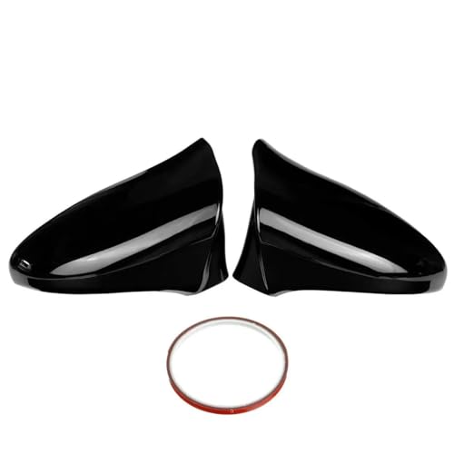TOPOLVLCKC Spiegelabdeckungen Für IST ES GS LS CT RC F-Sport 2014-2020 Auto Ersatz Seite Rückspiegel Abdeckkappen Reverse Shell Fall (Glossy Black) von TOPOLVLCKC