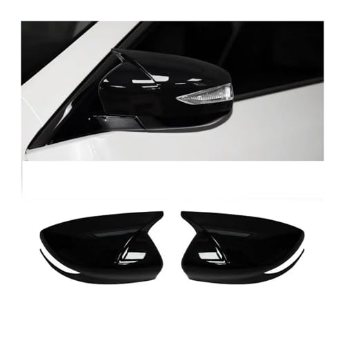 TOPOLVLCKC Spiegelabdeckungen Für N&issan Sentra/Sylphy 2016-2019 Spiegel Abdeckung Rück Seite Spiegel Abdeckung Flügel Kappe Außen Rückansicht Trim (Bright Black) von TOPOLVLCKC