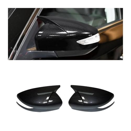 TOPOLVLCKC Spiegelabdeckungen Für N&issan Sentra/Sylphy 2016-2019 Spiegel Abdeckung Rück Seite Spiegel Abdeckung Flügel Kappe Außen Rückansicht Trim (Carbon Fiber Pattern) von TOPOLVLCKC