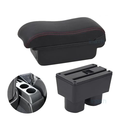 TOPOLVLCKC for N&issan for Tiida C11 Armrest Box Car Armrest Box Interior Center Storage Box Mittelkonsole Aufbewahrungsbox(B) von TOPOLVLCKC