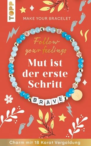 TOPP 18701 Follow Feelings-Make Your Bracelet 10 Stück, Kunststoff, rot, Normal von TOPP
