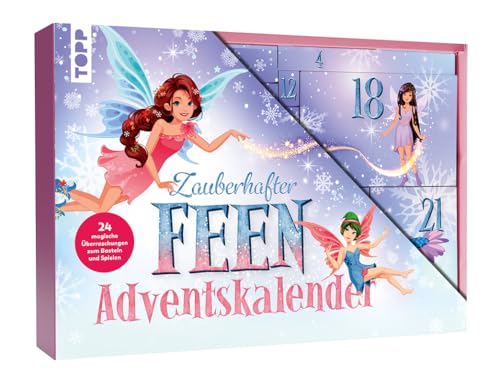 Zauberhafter Feen-Adventskalender. 24 Überraschungen für Feen-Fans: Große Box (38,5 x 26,5 x 5cm) mit 24 kleinen Boxen mit magischen kleinen Geschenken von TOPP