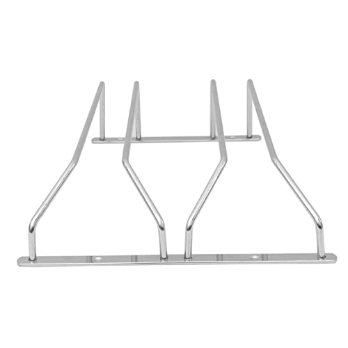 TOPPERFUN 1 PC Weinglashalter Gläser Abtropfgestell Stapelbares Lagerregal Weinbecherhalter Das Weinregal Weinregale Tischplatte Weinregaleinsatz Küchenregal Party Edelstahl Silber von TOPPERFUN