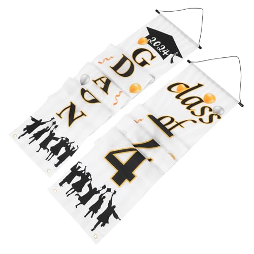 TOPPERFUN 1 Paar Abschluss Saison Grad Banners Door Glückwunschklasse Von 2023 Hintergrund Grad Zeichen Veranda-schilder Abschlussbanner -tür -banner Polyestertuch TOPPERFUN 1 Paar Abschluss Saison Grad Banners Door Glückwunschklasse Von 2023 Hintergrund Grad Zeichen Veranda-schilder Abschlussbanner -tür -banner Polyestertuch von TOPPERFUN